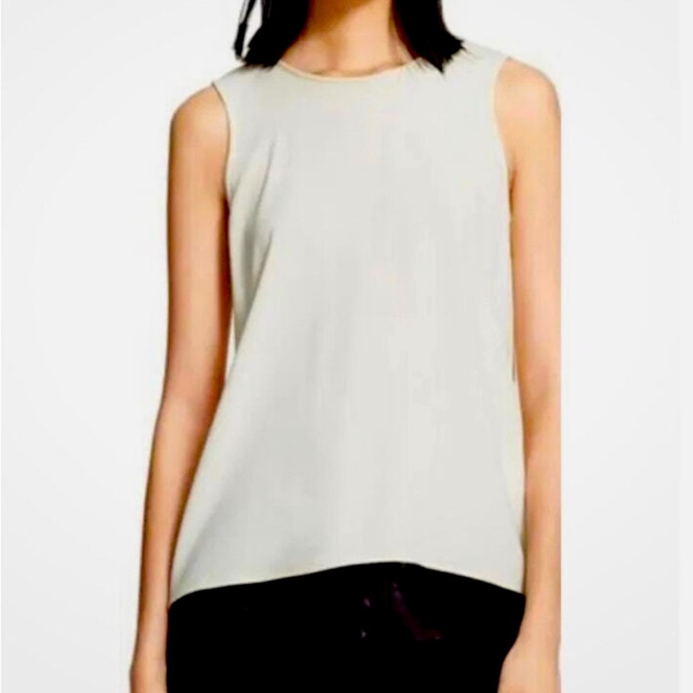 Rag and Bone Silk faux open back sleeveless top